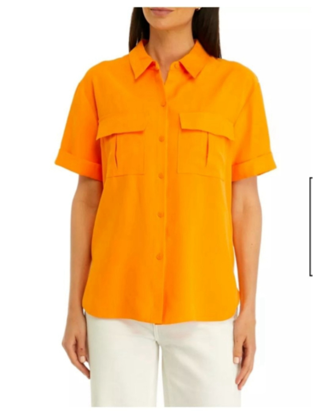 DKNY
Women's Utility Split Hem Shirt Size Womens Large